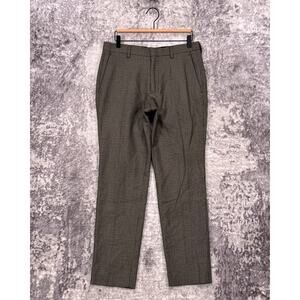 J Crew Pants 30 x 30 Mens Ludlow Slim English Wool Cotton Houndstooth Trouser